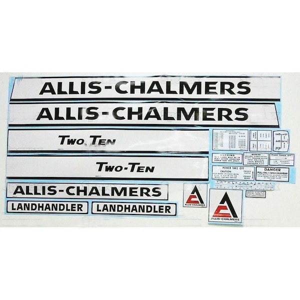 Aftermarket S.68950 Complete Decal Set, Fits Allis Chalmers Model 210 S.68950-SPX - main